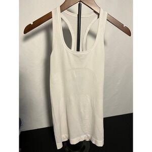 Lululemon Swiftly Tech Racerback Tank Top 2.0 White Sleeveless Athletic Shirt
